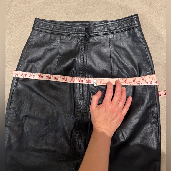 Women’s vintage The LERTHER RANCH LE RANCH DU CUIR leather skirt - Picture 16 of 16